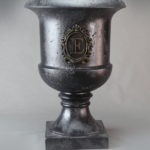 Classic Tuscan Urn With Decorative Lettering