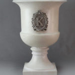 Classic Tuscan Urn With Decorative Lettering